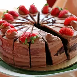 Шоколадов десерт с брашно