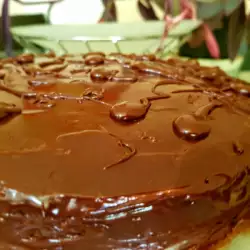 Торта с течен шоколад и маскарпоне
