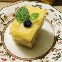 Веган десерт с лимонов сок