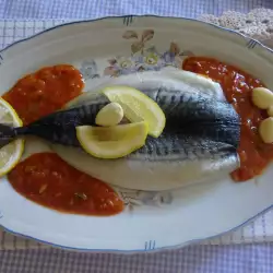 Риба по гръцки с чушки