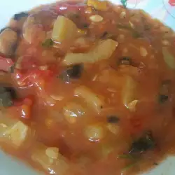 Постни ястия с доматено пюре
