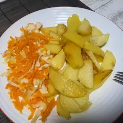 Гарнитура с картофи и лимонов сок
