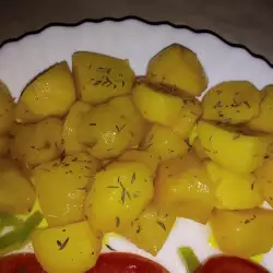 Картофи на фурна с босилек