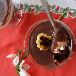 Шоколадов десерт Сахер в чаша