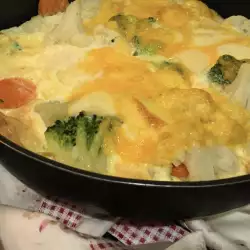 Запеканка с броколи и яйца