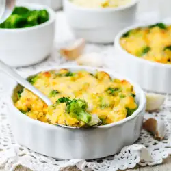 Запеканка с просо и броколи