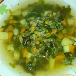 Супа с киноа и грах