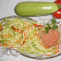 Вегетариански спагети с чушки