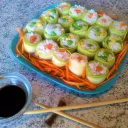Зеленчуково суши с тиквички