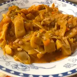 Задушен зелен фасул