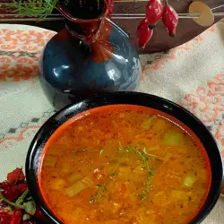 Зелева супа с праз