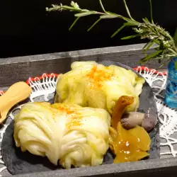 Ориз с гъби и зеленчуков бульон