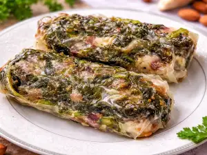 Оризови банички със спанак и бадемово сирене