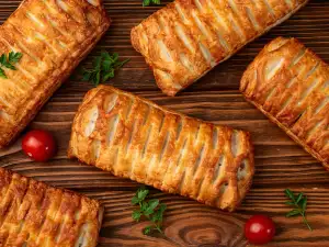 Бързи бутерки с наденица и кашкавал