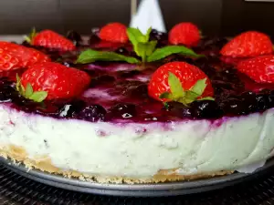 Чийзкейк с мента без захар