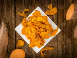 Здравословен чипс от сладки картофи