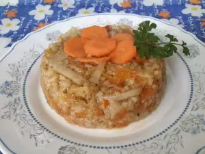 Гулия - земна ябълка с моркови, праз и ориз