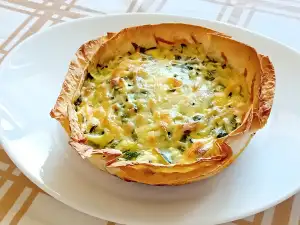 Киш от тиквички и сирене