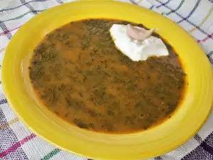 Лапад яхния с кисело мляко