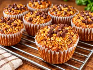 Здравословни мъфини с банани и овесени ядки