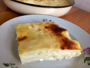 Макарони със сирене и кисело мляко на фурна