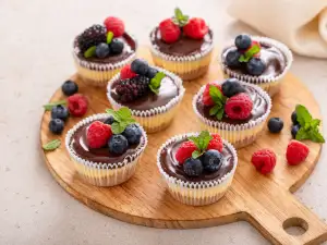 Мини Ню Йорк чийзкейкчета във форма за мъфини