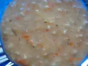Овесена каша с риба