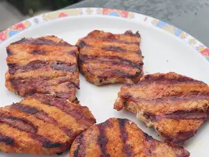 Пържоли от свинско контрафиле на скара