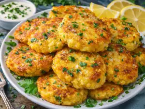 Панирани картофени кюфтета с пресен лук