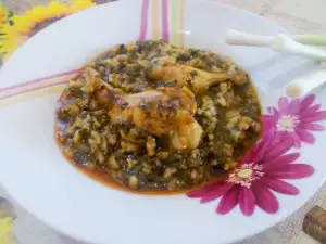 Пилешки маншони с лапад и ориз