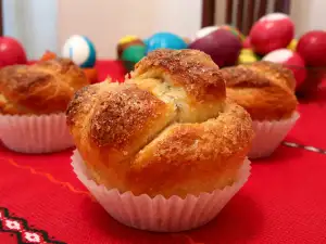 Пухкави великденски козуначени мъфини