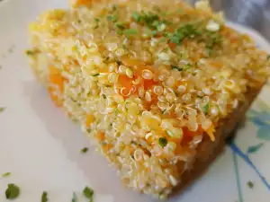 Салата с киноа и моркови