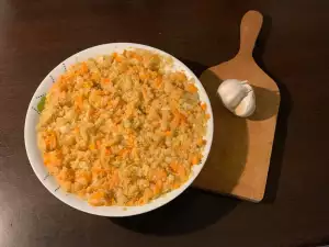 Киноа с моркови и Грана падано