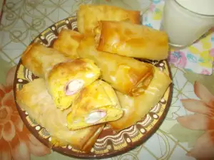 Рулца от раци, завити в кори