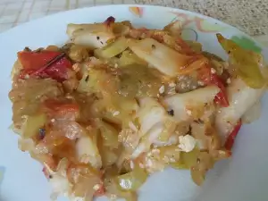 Рататуй с макарони и тофу