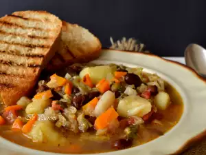 Постна тосканска супа Риболита (Ribollita toscana)