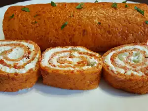 Руло с печени чушки