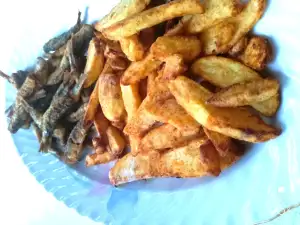 Сардела с картофки в еърфрайър