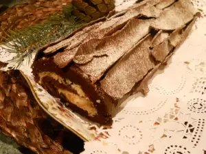 Шоколадово коледно дръвче - Buche de Noel