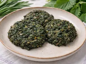 Спаначени кюфтета с коприва и див чесън