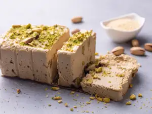 Домашна тахан халва с шамфъстък