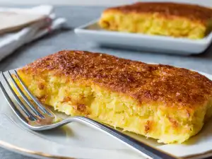 Турска халва от грис и сирене на фурна