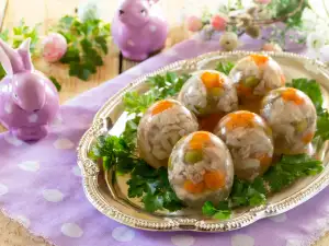 Празнични желирани яйца за Великден