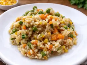 Ориз със задушени зеленчуци