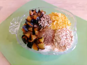 Овесена каша със сини сливи