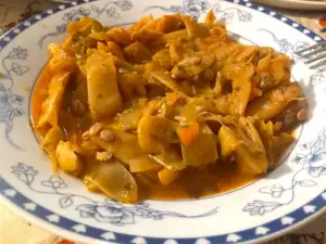 Задушен зелен фасул