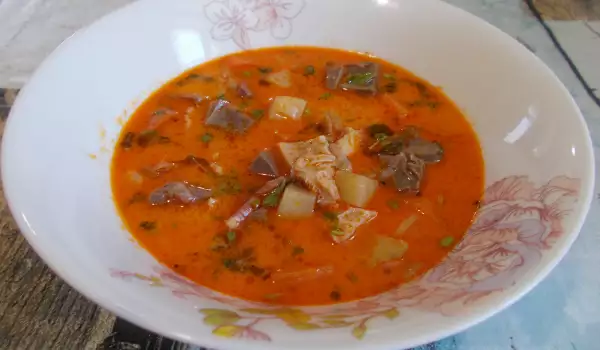Агнешка супа тип Шкембе