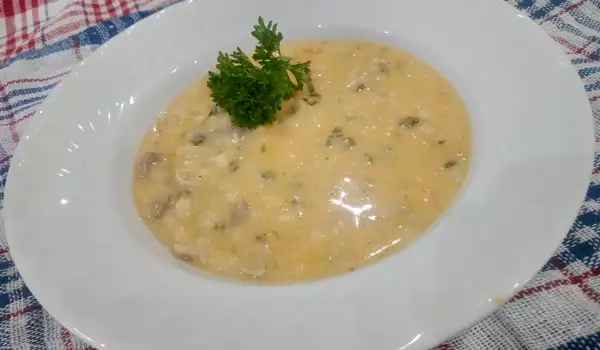 Супа от агнешки дреболии с ориз