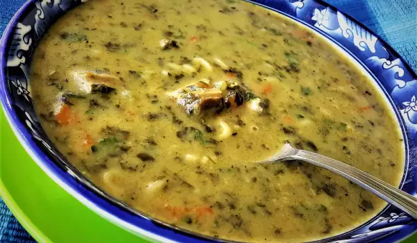 Лападена супа с агнешко