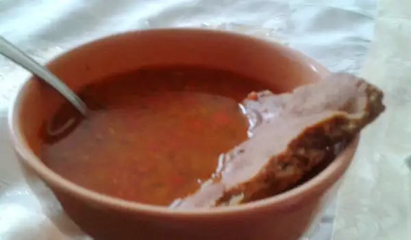 Бърза супа с червена леща